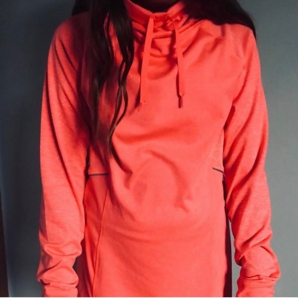 Pullover active neon pink w/fleece lining